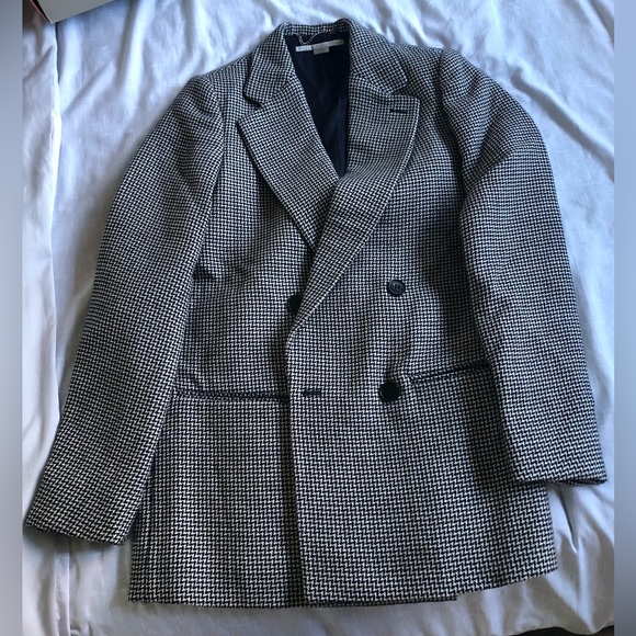 Stella McCartney Wool Houndstooth Blazer - Picture 3 of 14